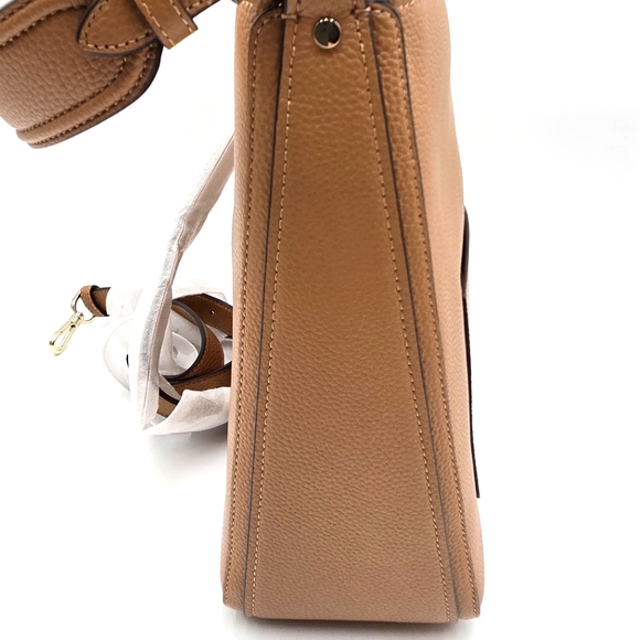 #37 NWT - Kate Spade New York Hudson Pebbled Leather Large Hobo Bag Bungalow - Picture 11 of 12